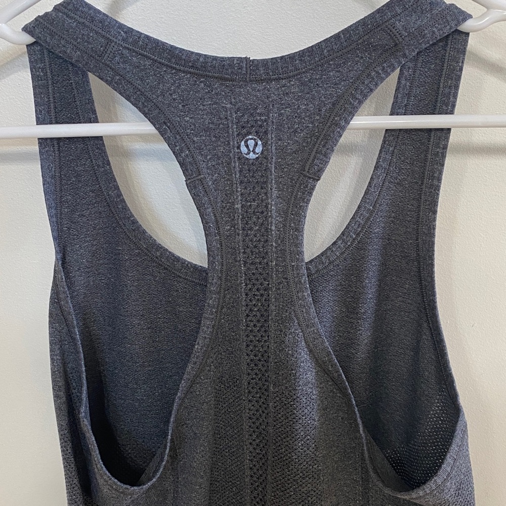 Women's Black Racerback Tank Top - Performance Knit - Picture 3 of 4